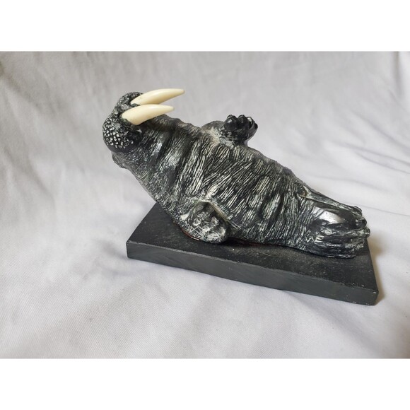 The Wolf Original Sculpture WALRUS Figurine Hand Made In Canada Arctic 6" - Picture 1 of 16